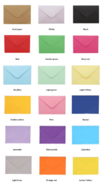 Multiple Colors Mini Paper Folding Square Envelope Customize - Image 4