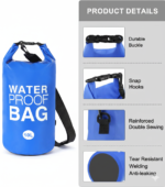 PVC Roll Top Dry Bag 2L to 40L Waterproof - Image 2