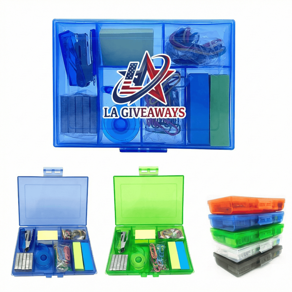 SI-DSK-MARY-01 7-In-1 Mini Desk Stationery Kit W/Box - Image 1