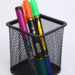 Metal Mesh Square Pen Holder Desk Organizers - Image 5