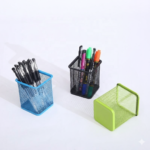 Metal Mesh Square Pen Holder Desk Organizers - Image 6