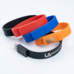 Silicone USB Wristband Flash Drive with Custom Logo Print