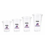 Transparent PET Coffee Tea Plastic Cup with Lid - Image 2