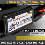 Premium Stainless Steel License Plate Frames