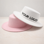 Unisex Wide Brim Felt Fedora Hat With Custom Logo