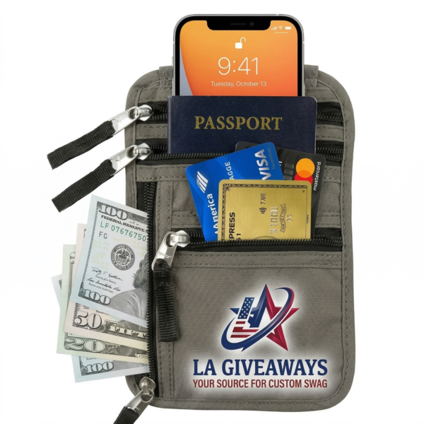 RFID Travel Neck Wallet Passport Holder Pouch