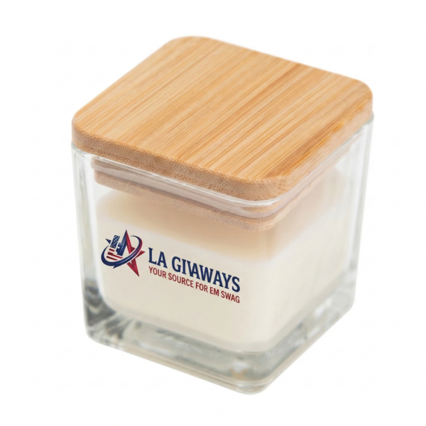 Custom Mini Candle with Bamboo Lid