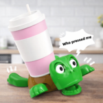 Funny 3D Printed Tortoise Coaster Mobile Phone Holder Creative
