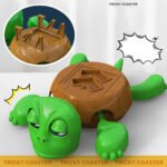 Funny 3D Printed Tortoise Coaster Mobile Phone Holder Creative - Image 3