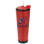 Stainless Steel Tumbler with Straw & Lid