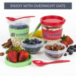 20oz Portable Parfait & Overnight Oats Cups Set