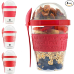 20oz Portable Parfait & Overnight Oats Cups Set