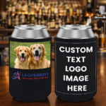 Promotional Foldable Custom Logo Neoprene Beer Can Cooler - Image 2