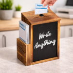 Donation Box or Fund-raising Chalkboard Ballot Tip Drop Box