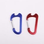 Custom Logo Hook D Shaped Keychain Carabiner Bottle opener - Image 2