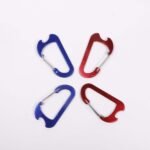 Custom Logo Hook D Shaped Keychain Carabiner Bottle opener - Image 3