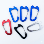 Custom Logo Hook D Shaped Keychain Carabiner Bottle opener - Image 4