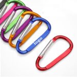 6cm 2.3inch Flat D-Ring Keychain Hook Karabiner - Image 2