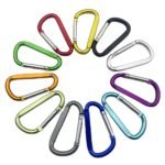 6cm 2.3inch Flat D-Ring Keychain Hook Karabiner - Image 4