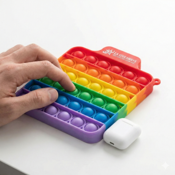 Push-Pop Square Stress Reliever Game