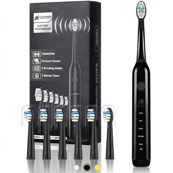 Kids Electric Toothbrush with 6 Replacement Heads