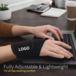 Thumb Open Cross Fit Wrist Protector Brace Strap Wrap Band - Image 2