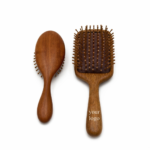 Natural Solid Wood Comb Brush Custom Logo