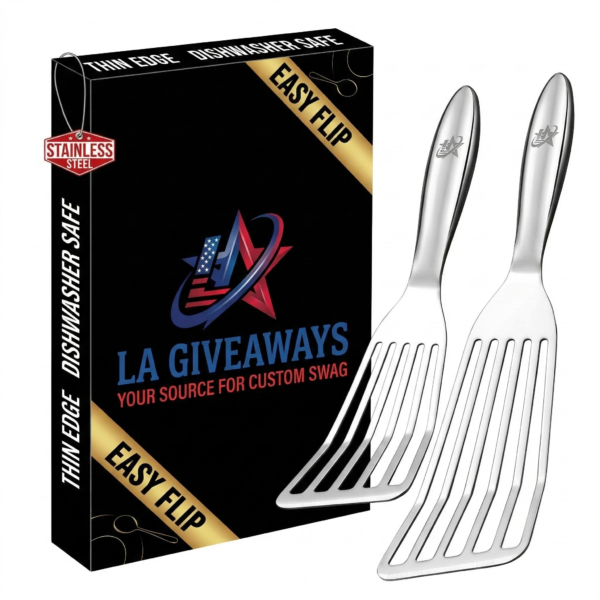 Stainless Steel Fish Spatula Set - Large & Small Turner