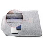 Custom Sustainable Laptop Sleeve Felt Cosmetic Bag - Image 2