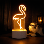 White Luminous LED Night Lamp Unique Electronic Gadgets Gift - Image 2