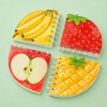 Spiral Notepad Fruit Shaped Cute Notebook for Kids Students