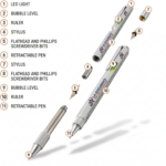Multitool Pen Set - 2-Pack Everyday Carry Tactical Tool