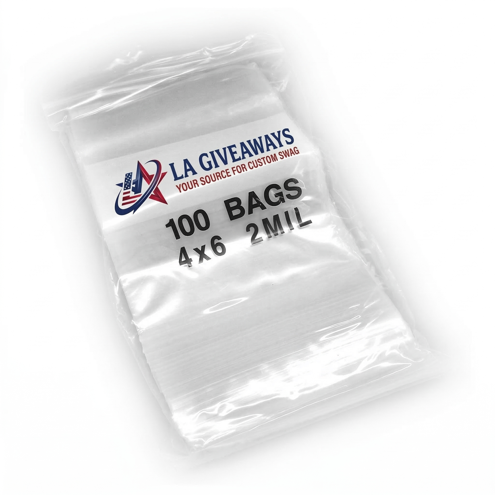 PI-ZB-MARY-01 (2) 4" x 6" Clear Resealable Zipper Storage Bags