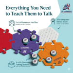 6-Button Pet Communication Kit with 3 HexTile Mats