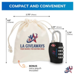 4-Digit Travel Luggage Locks (2 Pack)