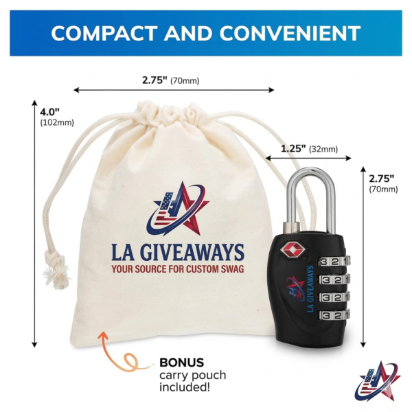 4-Digit Travel Luggage Locks (2 Pack)