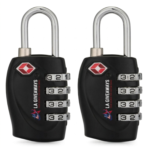 4-Digit Travel Luggage Locks (2 Pack)