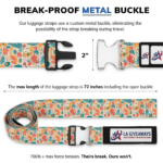 Heavy-Duty Adjustable Luggage Straps for Suitcases