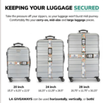 Heavy-Duty Adjustable Luggage Straps for Suitcases