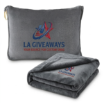 2-in-1 Travel Blanket with Pillowcase & Luggage Sleeve