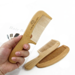 Wood Bamboo Hair Comb Custom Detangling Massage Anti-static - Image 4