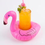 Inflatable Pink Flamingo Beverage Coaster - Image 2