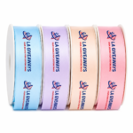 Custom Logo Satin Ribbon 25mm Polyester for Gift Wrapping