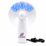 Led light Fan Mini Message Portable Handy