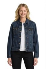 Classic Slim-Fit Denim Jacket for Women with Stretch Fabric