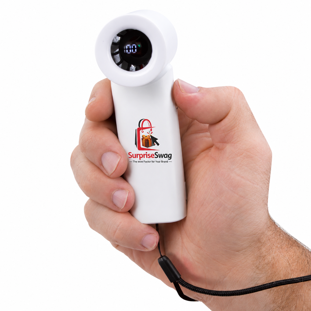 1 Recycled 5-Speed Rechargeable Handheld Fan - Image 1