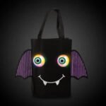 Glowing Bat LED Trick or Treat Bag for Halloween Safety - Image 2