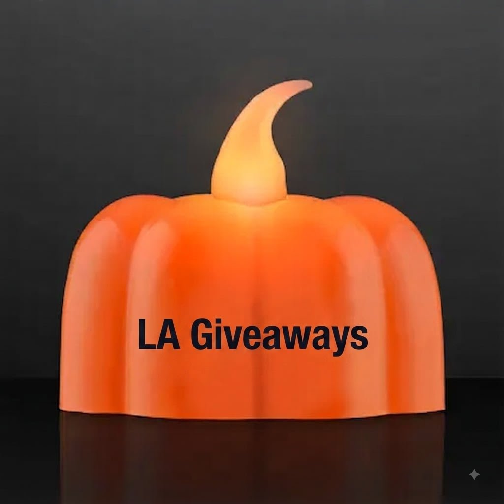 8d9314de-350b-4697-9617-b130eb92057b Customized Pumpkin LED Tea Light Candles - Image 1