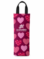 Valentine's Day 6" W X 16" H Canvas Wine Bag