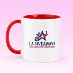 Red Lining Mug With Logo